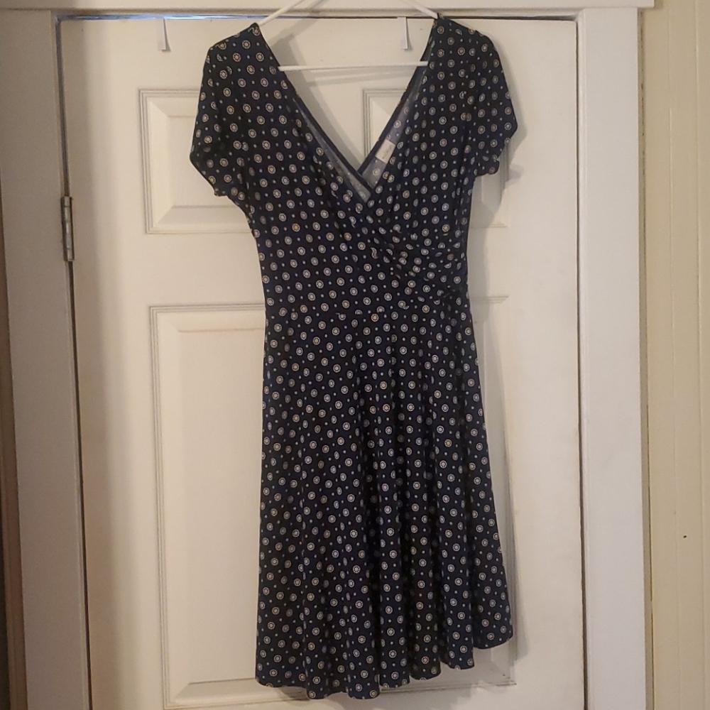 Navy Wrap Sundress